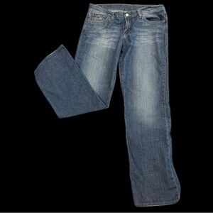 Woman’s Lucky Brand Dungarees,JeansMid-Rise Flare Size 12/31 Y2K Good Condition
